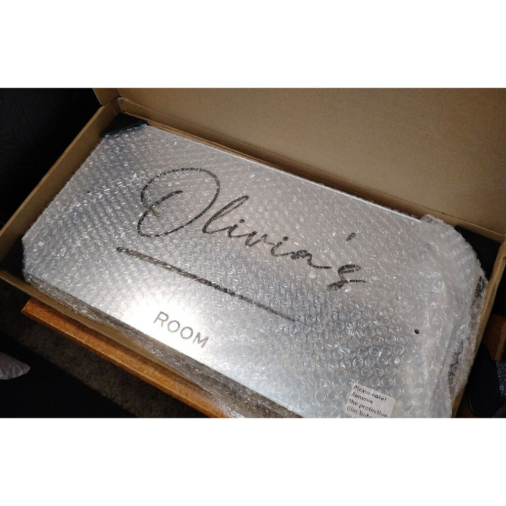 Light Up LED Olivia's Room Acrylic Wall Sign - Picture 1 of 5